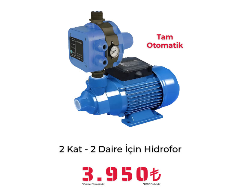 2 Kat 2 Daire İçin Hidrofor